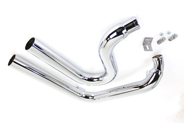30-0656 - FXST Zoomies Exhaust Drag Pipe Set Chrome