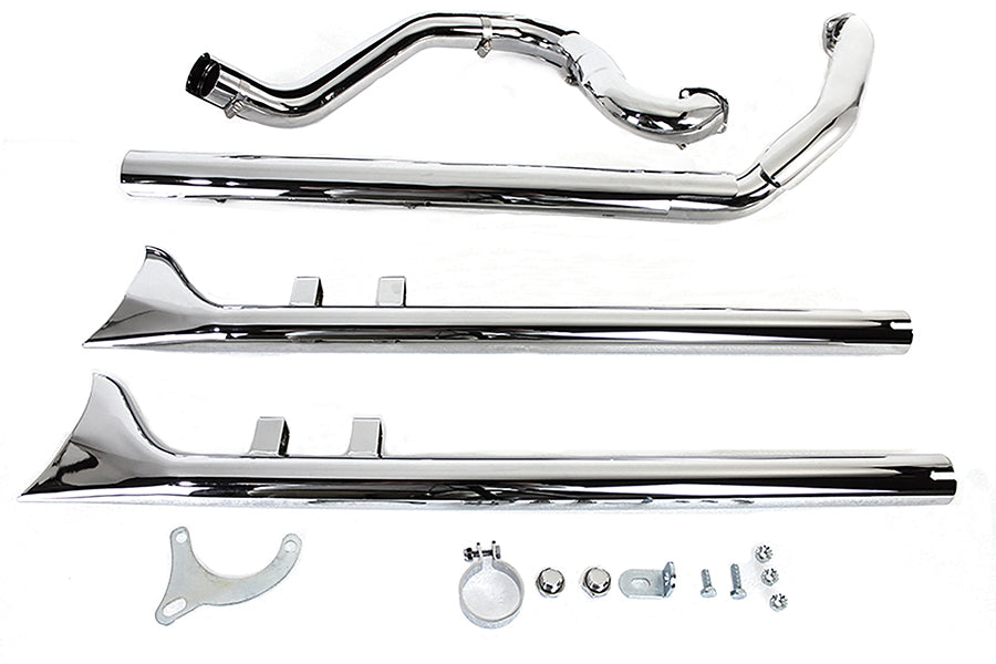 30-0677 - True Dual Header with Fishtails Chrome