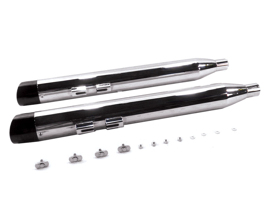 30-4094 - Chrome Muffler Set with Slash Cut End Tips