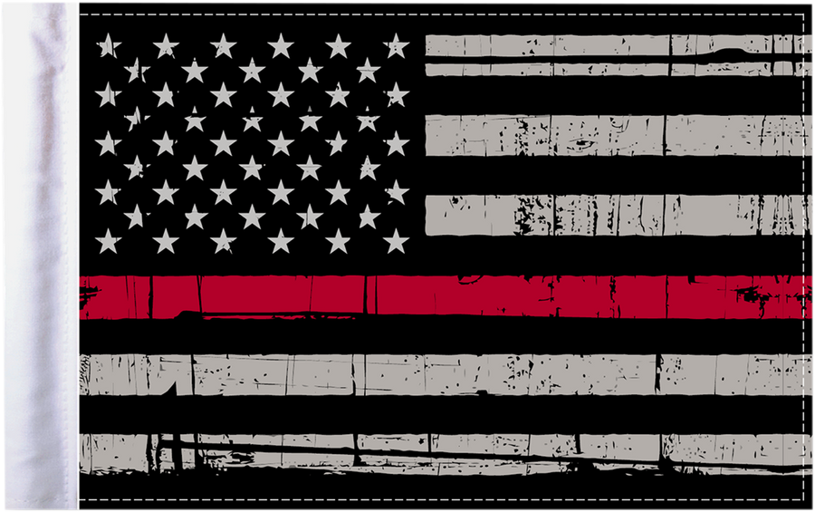 0521-1557 - PRO PAD Grunge U.S.A. Flag - Red - 6" x 9" FLG-GTRL-US