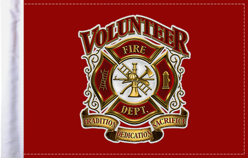 0521-1679 - PRO PAD Fire Department Flag - 6" x 9" FLG-VFD