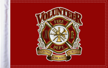 0521-1682 - PRO PAD Fire Department Flag - 10" x 15" FLG-VFD15