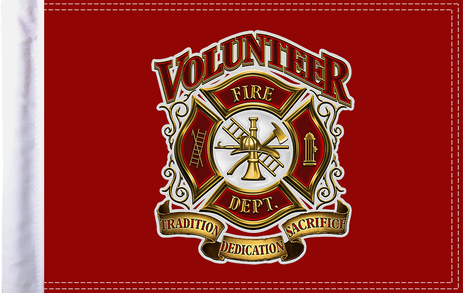 0521-1682 - PRO PAD Fire Department Flag - 10" x 15" FLG-VFD15