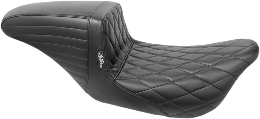 0801-1121 - LE PERA Kickflip Seat - Diamond - Black - FL '08+ LK-597DM