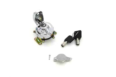 32-0481 - Fat Bob Ignition Switch with 5 Terminals Chrome