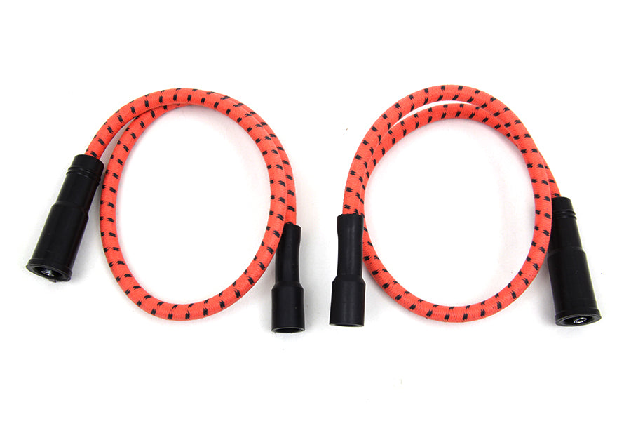 32-7348 - Sumax Orange with Black Tracer 7mm Spark Plug Wire Set