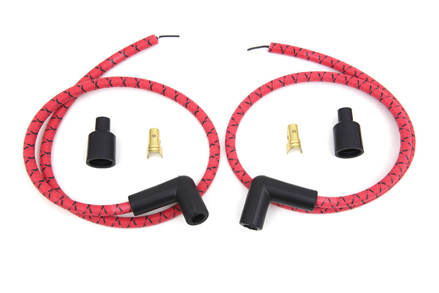 32-7366 - Sumax Red with Black Tracer 7mm Spark Plug Wire Set