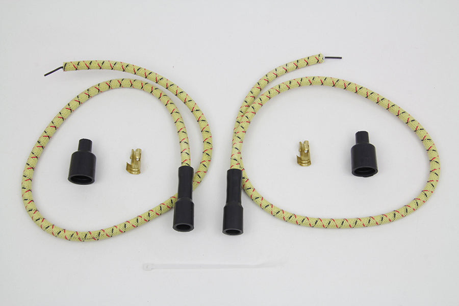 32-7369 - Sumax Yellow with Black & Red Tracer 7mm Spark Plug Wire Set