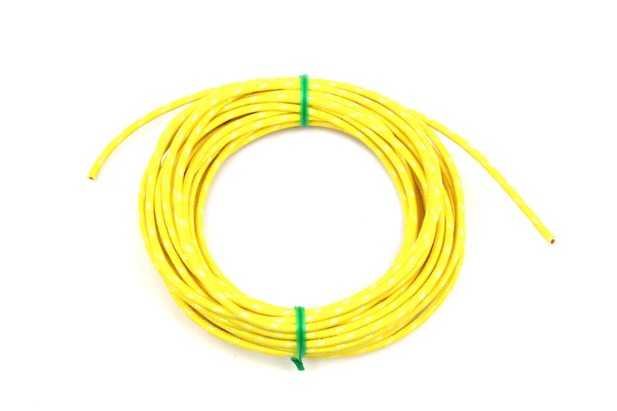 32-8097 - Yellow 25' Cloth Covered Wire