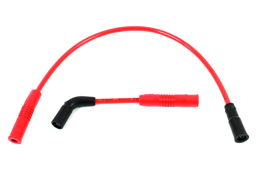 32-9168 - Accel 8mm S/S Spiral Core Ignition Wire Set Red