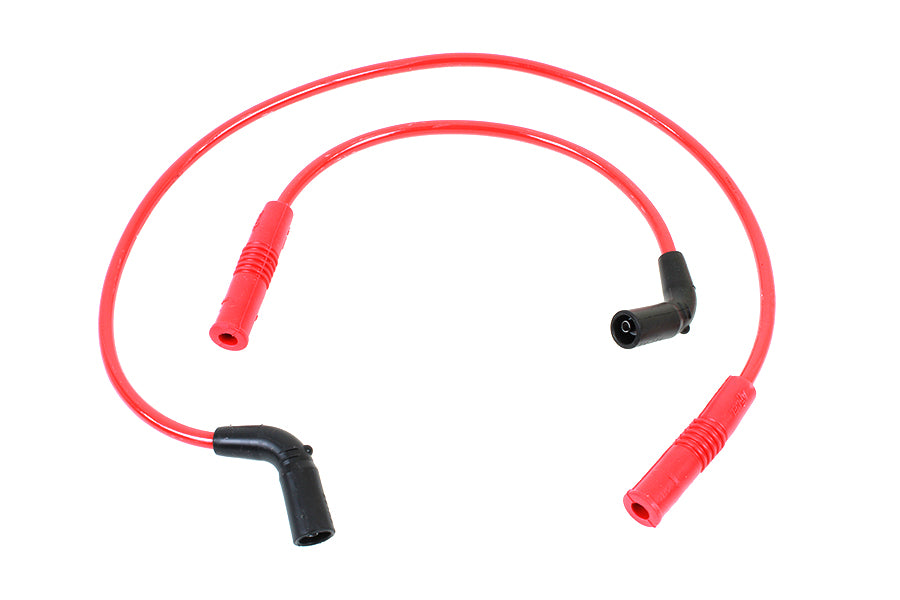 32-9188 - Accel 8mm S/S Spiral Core Ignition Wire Set Red