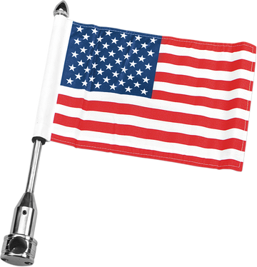 RFMPL - PRO PAD Saddle Bag Flag Mount - 3/4" Bar - With 6" X 9" USA Flag RFM-FXD1