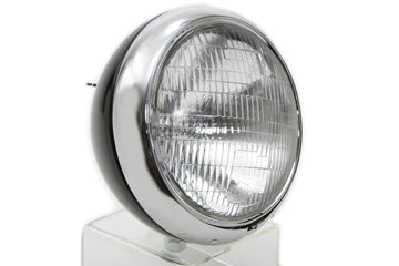 33-0072 - Black 7  K Headlamp with Chrome Rim