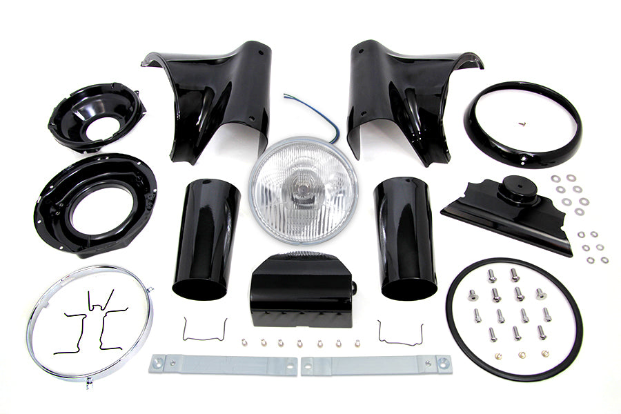 33-0093 - Black 7  Headlamp Cowl Kit