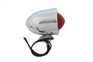 33-0320 - Chrome Bullet Red Marker Lamp Dual Filament