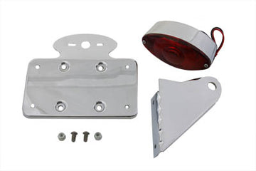 33-0345 - Chrome Horizontal Cateye Tail Lamp Kit