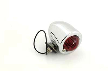 33-0401 - Chrome Bullet Marker Lamp Red Single Filament