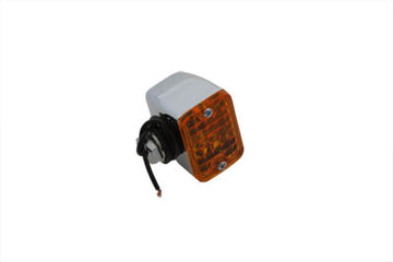 33-0420 - Chrome Mini Tour Marker Lamp Amber Lens
