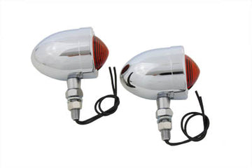 33-0425 - Chrome Red Marker Lamp Set