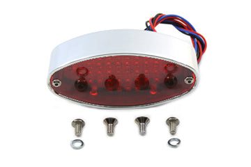 33-0443 - Chrome Billet Oval LED Tail Lamp
