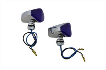 33-0448 - LED Diamond Blue Lens Marker Lamp Set