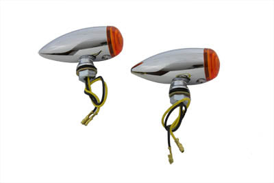 33-0473 - Mini LED Bullet Amber Lens Marker Lamp Set