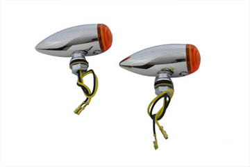 33-0473 - Mini LED Bullet Amber Lens Marker Lamp Set