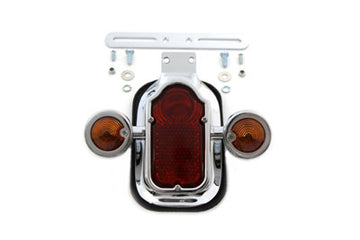 33-0597 - Chrome Tombstone Tail Lamp Assembly