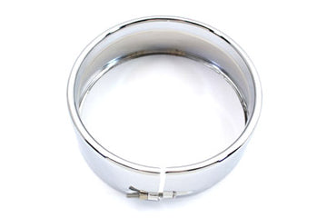 33-0607 - 5-3/4  Outer Headlamp Chrome Frenched Trim Ring
