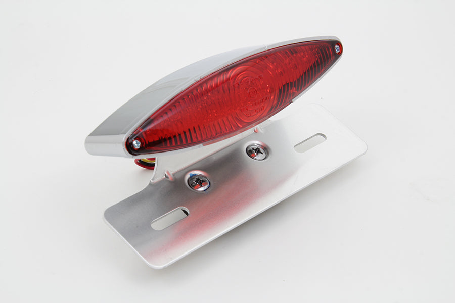 33-0651 - Chrome Snake Eye Fender Mount LED Tail Lamp Kit