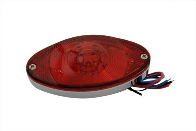33-0807 - Thin Cateye Tail Lamp with Red Lens