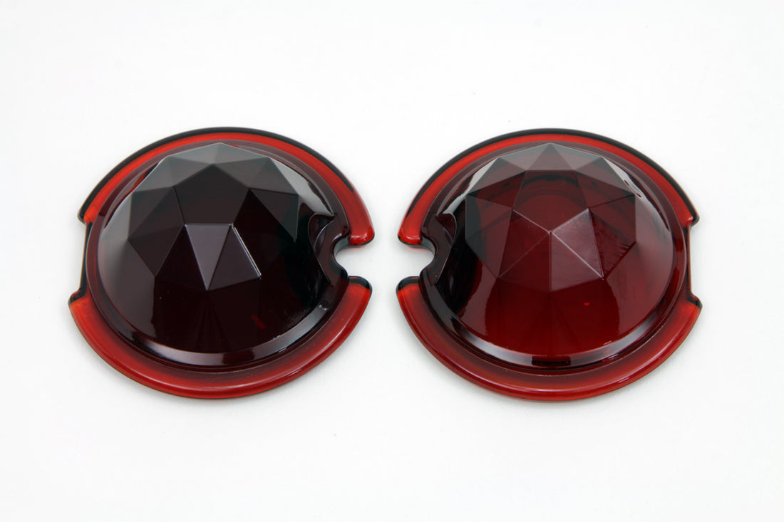 33-1128 - Tail Lamp Lens Set Faceted Red