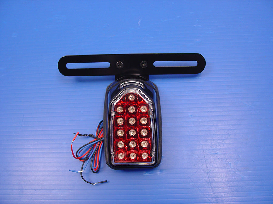 33-1133 - Black Mini Tombstone Tail Lamp with Bracket
