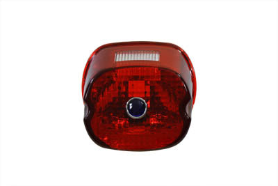33-1159 - Tail Lamp Lens Laydown Style Red with Blue Dot