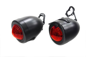 33-1412 - Black Replica Red Bullet Marker Lamp Set