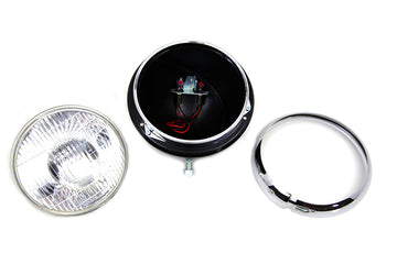 33-1509 - Black 7  K Headlamp with Chrome Rim