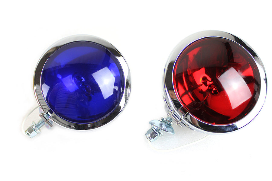 33-1558 - Red and Blue Police Spotlamp Set