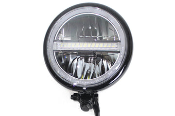 33-1593 - 5-3/4  Bates Style LED Headlamp Black