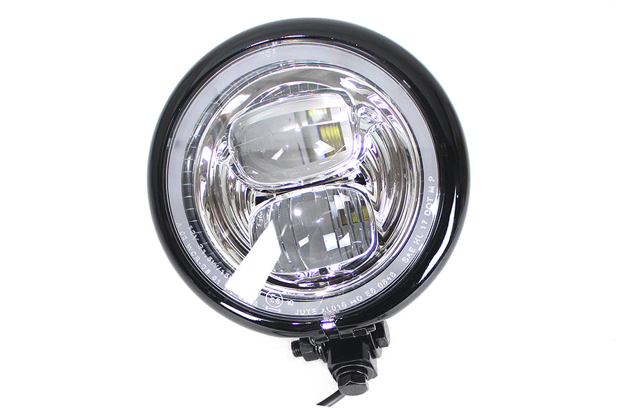 33-1595 - 5-3/4  Bates Style LED Headlamp Black