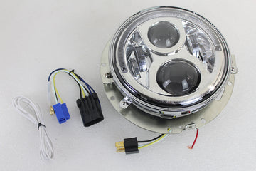 33-1644 - 7  LED Headlamp Assembly Chrome