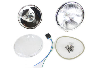 33-1790 - 6-1/2  Spring Fork 6 Volt LED Headlamp Chrome
