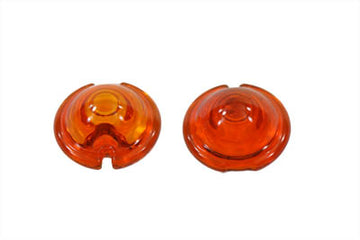 33-2049 - Replica Marker Lamp Lens Glass Bullet Style Amber