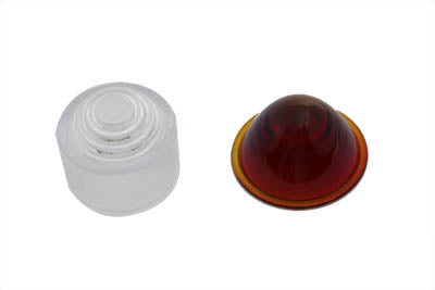 33-2154 - Tail Lamp Lens Set Cone Style Glass Red and Clear
