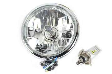 33-2355 - 5-3/4  Bates Style 6 Volt LED Headlamp Chrome