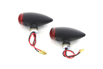 33-3047 - Mini LED Bullet Red Lens Marker Lamp Set