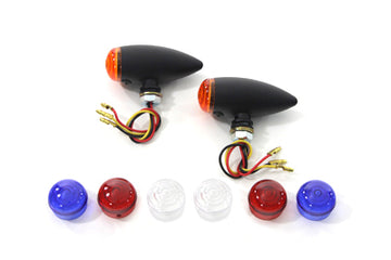 33-3048 - Mini LED Bullet Amber Lens Marker Lamp Set