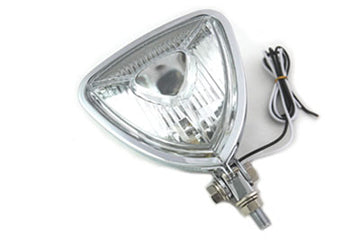 33-4077 - 5  Triangle Headlamp Chrome