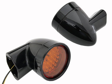 33-5006 - Black Revox Bullet Style LED Rear Turn Signal Set