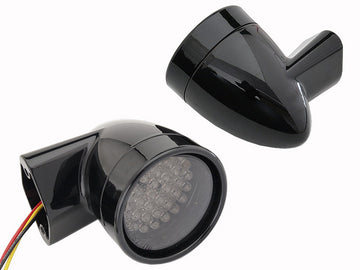 33-5017 - Black Revox Bullet Style LED Front Turn Signal Set