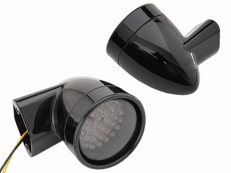 33-5018 - Black Revox Bullet Style LED Rear Turn Signal Set